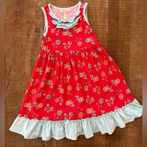 Matilda Jane Red and Blue Floral Dress